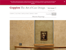 Tablet Screenshot of goppion.com